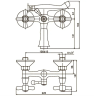 Смеситель для ванны Haiba DOMINOX 142 матовый (HB0066)