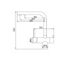 Змішувач для кухні з виходом для питної води KOER KB-72001-05 (KR3392)