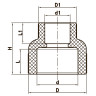 Муфта редукційна ВВ 40x25 PPR Koer K0035.PRO (KP0043)