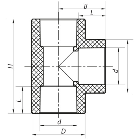 Трійник 75 PPR Koer K0198.PRO (KP2563)