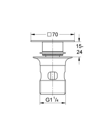 Нажимний донний клапан Grohe (40565000)
