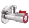 Кран для подключения сантехнических приборов 1/2x1/2 MIXXUS VAL-02 красный (нержавеющая сталь) (SS0049)