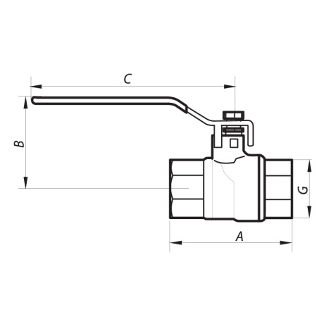 Кран кульовий 1-1/4" ГГР газ (NF.612) Nolf (NF2927)
