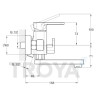 Смеситель для ванны ZEGOR (TROYA) NOD3-A188