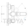 Смеситель для ванны ZEGOR (TROYA) NOD3-A188