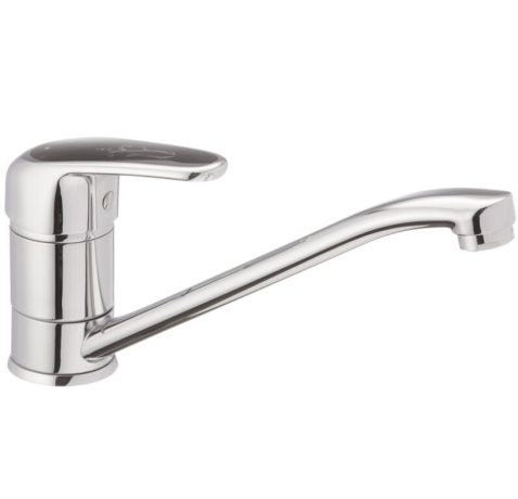 Смеситель для кухни Haiba MAGIC 004 с черной ручкой HB0687