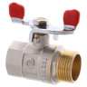 Кран кульовий Waterpro 3/4" ГШМ (сталева метелик) (WP2908)