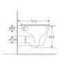 Унітаз підвісний Mixxus Premium Bevel-0301-R 515x355x365mm, система змиву RIMLESS (MP6470)