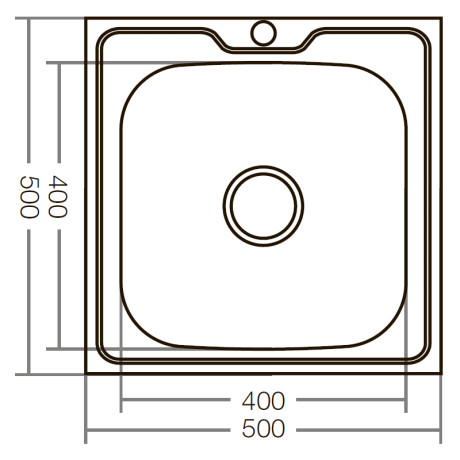 Кухонна мийка накладна Zerix Z5050-06-160E (Satin) (ZX1609)