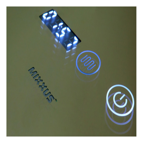 Дзеркало Mixxus Flat MR04-100x60 (годинник, LED-підсвічування, антизапотівання) (MI6008)