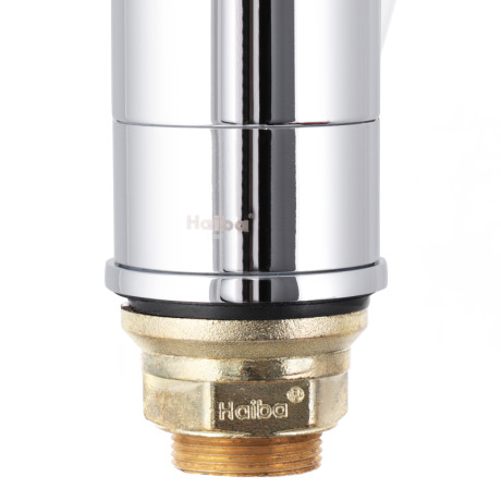 Змішувач для кухні Haiba Magic 555 (15 см) з чорною ручкою (HB0671)