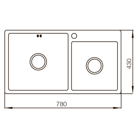 Мийка Mixxus MX7843-220x1.0-PVD-Black (MX0565)