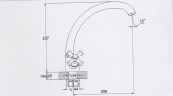 Смеситель для кухни ZEGOR (TROYA) DTZ4-B827