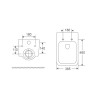 Унітаз підвісний Mixxus Premium Ellipse-0303-T3 520x365x360mm, система змиву Tornado 3.0 (MP6465)