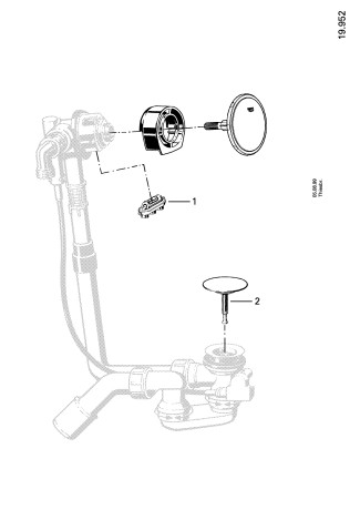 Зовнішня частина переливу з наповненням Grohe (19952000)
