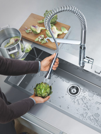 Мийка для кухні із нержавіючої сталі Grohe K800 (31586SD1)