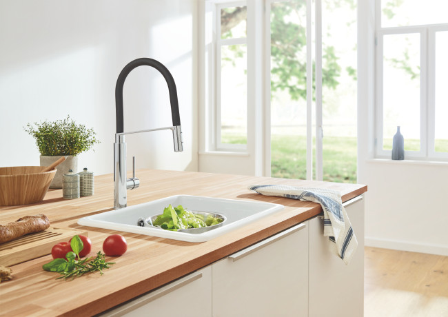 Змішувач для кухні з гнучким виливом Grohe Concetto new (31491000)