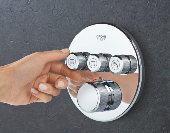 Термостат прихованого монтажу на 3 споживача Grohe Grohtherm SmartControl (29121000)
