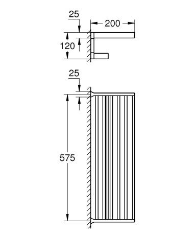 Поличка для рушників Grohe Selection Cube (40804000)