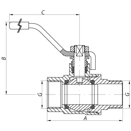 Кран кульовий Waterpro 2" ГШР (WP0144)