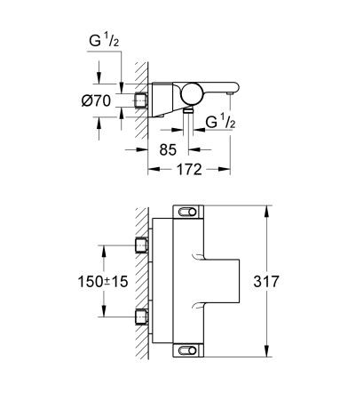 Термостат для ванни Grohe Grohtherm 2000 NEW (34464001)