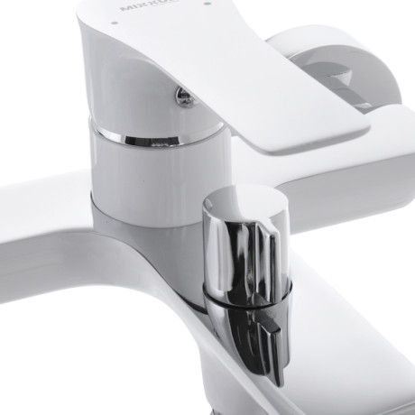 Смеситель для ванны с короткий излив MIXXUS PREMIUM EVA 009 EURO White (MI5811)