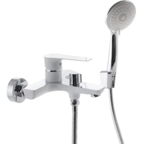 Смеситель для ванны с короткий излив MIXXUS PREMIUM EVA 009 EURO White (MI5811)