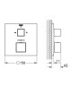 Термостат прихованого монтажу на 2 споживача Grohe Grohtherm Cube (24155000)