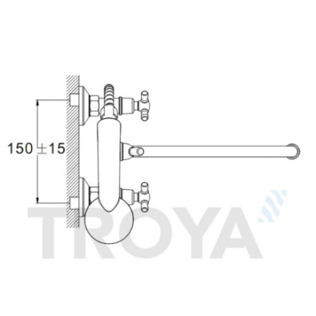 Змішувач для ванни ZEGOR (TROYA) JIM7-A721