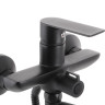 Смеситель для ванны HAIBA ALEX 006 EURO Black (HB3925)