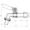 Кран пивний 3/4" (Koer KR.251) (KR0012)