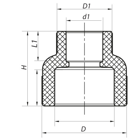 Муфта редукційна ВВ 75x40 PPR Koer K0208.PRO (KP2573)