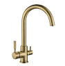 Смеситель для кухни с двумя водой MIXXUS PREMIUM MAFIN 021 (BRONZE) (MI5932)
