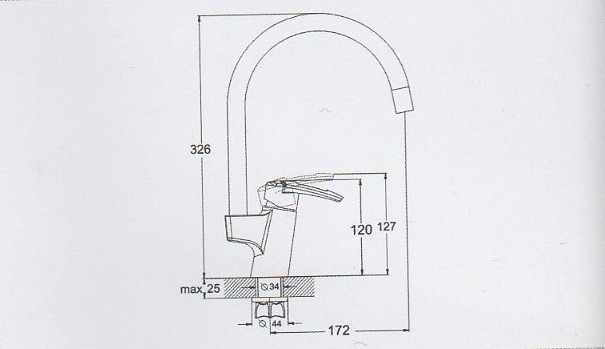 Змішувач для кухні ZEGOR (TROYA) SWF4-A113