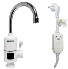 ВОДОНАГРЕВАТЕЛЬ ПРОТОЧНЫЙ ЭЛЕКТРИЧЕСКИЙ КУХОННЫЙ 3КВТ ДЛЯ МОЙКИ ОДНОРЫЧАЖНЫЙ ZEGOR EC-701 