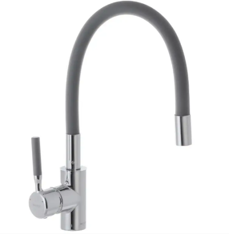 Смеситель для кухни с силиконовым носиком MIXXUS PREMIUM RIO 011 Grey (MI5816)