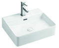 Умивальник накладний керамічний Mixxus Premium Quadro-0201 з переливом 500x420x120mm (MP6478)