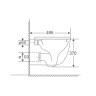 Унітаз підвісний Mixxus Premium Ellipse-0302-T3 495x360x370mm, система змиву Tornado 3.0 (MP6462)