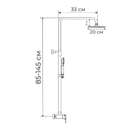 Душевая колонна с термостатическим смесителем MIXXUS PREMIUM TERMO 003-J (MI2847)