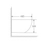 Біде підвісне Mixxus Premium Ellipse-0501 495x365x325mm (MP6469)