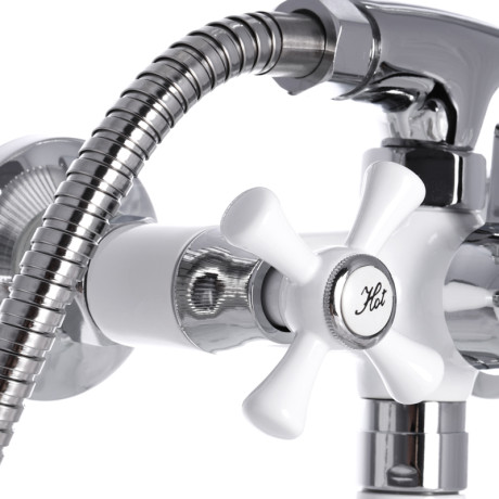 Смеситель для ванны MIXXUS OMEGA 140 БЕЛЫЙ (MI2768)