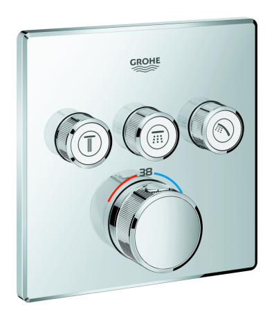Термостат прихованого монтажу на 3 споживача Grohe Grohtherm SmartControl (29126000)