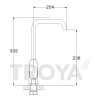 Смеситель для кухни ZEGOR (TROYA) LAB4-A136