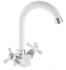 Смеситель кухонный белый MIXXUS Omega 275 (MI2767)