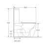 Унітаз-компакт Mixxus Premium Ellipse-0402-R 660x390x855mm, система змиву RIMLESS (MP6468)