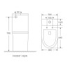 Унітаз-компакт Mixxus Premium Ellipse-0402-R 660x390x855mm, система змиву RIMLESS (MP6468)
