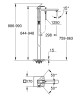Підлоговий змішувач для ванни Grohe Eurocube (23672001)