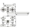 Смеситель для ванны Haiba DOMINOX 140 (HB0064)