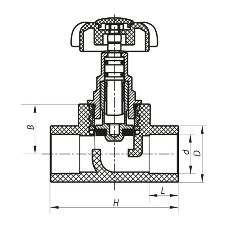 Кран вентильний 20 Koer PPR K0183.PRO (KP0237)