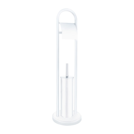 Єрш для підлоги з папероутримувачем Zerix KIT ME04 White (ZX4643)